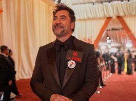Javier Bardem sports anti-war pin, says 'free Palestine' at Oscars